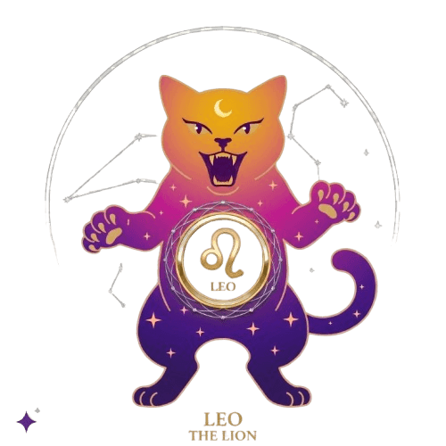 Leo zodiac sign illustration